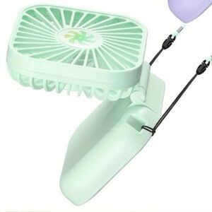 ★ Portable Mini USB Rechargeable Handheld Fan Foldable Green